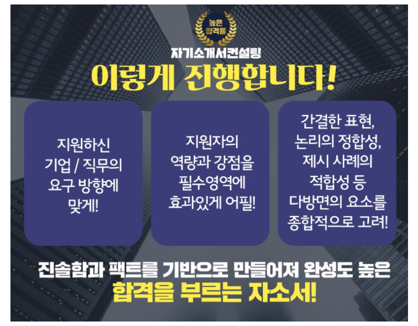 블로그 자료 사람인 자기소개서첨삭 작성, 합격후기, 채용공고 자소서첨삭대필 컨설팅 서비스 소개
